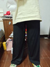 班尼路涼感冰絲褲女2025夏季薄款闊腿褲垂墜感百搭通勤運(yùn)動(dòng)直筒休閑長(zhǎng)褲 曬單實(shí)拍圖