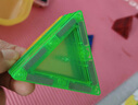魔磁玩家（ MAGPLAYER）兒童玩具彩窗磁力片磁力積木3-6歲男女孩玩具1-3歲禮物100片+2車(chē) 曬單實(shí)拍圖