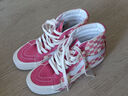VANS范斯官方 SK8-Hi 38 DX粉色棋盤(pán)格安納海姆街頭甜酷板鞋 粉色/粉白棋盤(pán)格 36 曬單實(shí)拍圖