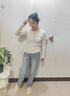 樸西秋冬女士棉拖鞋室內家居家用防滑保暖加厚增高地板情侶毛絨拖男 米白 38-39 曬單實(shí)拍圖