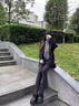 貓人【豎紋顯瘦】女士打底褲女加厚保暖顯瘦高腰外穿連褲襪秋冬季深灰 曬單實(shí)拍圖