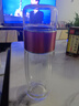 凌川 玻璃杯男女士時尚便攜茶水分離泡茶杯雙層耐熱水杯花茶杯 玫瑰金450ml 曬單實(shí)拍圖