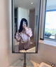 維多利亞的秘密（Victoria's Secret）宅度假輕舒絨輕盈溫暖防靜電舒適家居服女士長(zhǎng)袖長(zhǎng)褲睡衣套裝 4RHY粉白條紋 11273305 L 曬單實(shí)拍圖