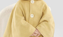 歐孕（OUYUN）嬰兒外穿棉小披風(fēng)秋冬寶寶嬰幼兒防風(fēng)衣保暖斗篷披肩連帽外套 橘黃色【適合0-3歲】 均碼【建議身高50-100cm】 曬單實(shí)拍圖
