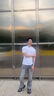 啄木鳥(niǎo)牛仔褲男款春秋煙灰色微喇2025新款vibe直筒褲美式高街彎刀褲子男 煙灰  XL 【125-140斤】 曬單實(shí)拍圖