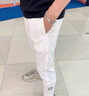DEREK JEFF 戴里克.杰夫白色褲子男士休閑褲男夏季薄款冰絲速干運動(dòng)褲男褲九分褲2025新款 白色 薄款 28 二尺一 曬單實(shí)拍圖