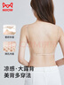 貓人粉底液美背內(nèi)衣女聚攏文胸?zé)o痕無(wú)鋼圈夏季薄款吊帶裙專用胸罩均碼 曬單實(shí)拍圖