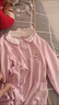 COLORFUL GEMS1-5歲女寶寶刺繡小兔精棉T恤女嬰兒童秋季新款女童可愛翻領(lǐng)打底衫 白色 80 曬單實(shí)拍圖