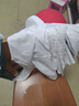 羅蒙（ROMON）夏季白襯衫男士商務上班正裝工作服職業(yè)長短袖襯衣大面試套裝 長白色襯衫+黑西褲 【套裝 XL碼/31碼 曬單實拍圖