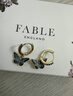 Fable【孟子義同款】藍蝴蝶琺瑯彩耳環(huán)女士琺瑯工藝氣質(zhì)小眾生日禮物 藍蝴蝶琺瑯彩耳環(huán) 一對 曬單實(shí)拍圖
