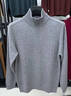 老人頭（LRT）半拉鏈立領(lǐng)純羊毛衫男冬季加厚保暖男士毛衣休閑高領(lǐng)中年針織衫潮 AB83733灰色 XL 曬單實(shí)拍圖