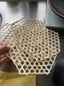 樂(lè )睦唯（L'AMAVO）竹篦子防糊鍋底竹簾砂鍋燉魚(yú)防粘手工編織竹達網(wǎng)墊鹵肉六角竹蒸墊 9孔【24*21】10張 曬單實(shí)拍圖