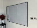 QBS邊框磁性鋼化玻璃白板磁鐵吸粘書(shū)寫(xiě)掛式寫(xiě)字板大黑板教學(xué)培訓家用辦公室會(huì )議板壁掛式墻貼涂鴉記事 黑邊框壁掛亮光象牙白(含安裝) 100x150cm 曬單實(shí)拍圖