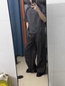 蘇系厚底德比鞋男增高鞋圓頭新款啞光樂(lè )福鞋男士休閑黑色英倫風(fēng)小皮鞋 啞光黑（黑色鞋帶）厚底增高7cm 42 曬單實(shí)拍圖