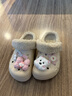 卡駱馳（CROCS）貝雅暖絨克駱格洞洞鞋|206633 冬日白-11S 36/37(220mm)  曬單實(shí)拍圖