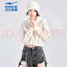 鴻星爾克（ERKE） 衛衣女秋冬季套頭衫休閑簡(jiǎn)約百搭長(cháng)袖運動(dòng)上衣秋裝 冰川白-2095-女子 L 曬單實(shí)拍圖