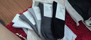 珍行足衣100%棉襪子男士春夏季防臭抗菌雙針純棉中筒襪男襪純色全棉襪 曬單實(shí)拍圖