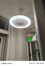 led風(fēng)扇燈餐廳燈臥室帶燈電扇e27螺口燈泡廚房風(fēng)扇衛生間廁所吊扇 萬(wàn)向五葉/三色遙控+奶白燈罩 【強風(fēng)力薦】 曬單實(shí)拍圖
