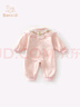 班喜迪嬰兒衣服秋裝寶寶百天周歲禮服嬰幼兒國風(fēng)抓周連體衣秋季中式爬服 曬單實(shí)拍圖