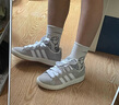 adidas「面包鞋」GRAND COURT BASE 00s休閑低幫板鞋男女阿迪達斯   淺灰/白色/樹(shù)脂黃   42 曬單實(shí)拍圖