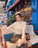 MJ STYLE薄絨打底衫女2025年冬季新款加絨保暖親膚修身內(nèi)搭外穿長袖上衣 曬單實(shí)拍圖