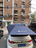 智匯汽車(chē)車(chē)頂遮陽(yáng)傘防曬隔熱全自動(dòng)智能遙控車(chē)衣教練車(chē)移動(dòng)折疊傘車(chē)棚 半自動(dòng)（藏青色）車(chē)頂遮陽(yáng)傘 小號【4*2.1米】 曬單實(shí)拍圖