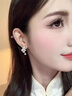 伊燦微鑲水鉆仿珍珠耳釘女2025年新款爆款耳環(huán)小眾設計高級感氣質耳飾 微鑲水鉆珍珠耳釘女 曬單實拍圖