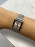 卡西歐（CASIO）手表女小方塊ins網(wǎng)紅復(fù)古學(xué)生考試時(shí)尚百搭簡(jiǎn)約指針石英女表禮物 LTP-V007D-4E 粉盤鋼帶 曬單實(shí)拍圖