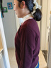 科蒙博卡2025秋冬新款圓領(lǐng)羊毛衫女裝長(zhǎng)袖開(kāi)衫外套撞色針織毛衣上衣 勃艮第紅 L 曬單實(shí)拍圖