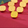 領(lǐng)豐金足金9999十二生肖金豆黃金1g投資金條金幣送人節(jié)日可愛(ài)禮物 生肖-狗(1g） 曬單實(shí)拍圖