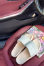 lululemon丨restfeel slide 女士拖鞋 *徽標款 LW9FO8S 清澈綠/淺象牙白/清澈綠 39 曬單實(shí)拍圖