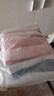 潔麗雅（Grace）A類抗菌防螨純棉方巾3條裝柔軟舒適加厚吸水條紋小毛巾素色擦汗巾 曬單實拍圖