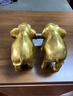 福光普照大象擺件一對全銅大象擺件招風(fēng)水象財銅制大象吸水象黃銅客廳家居 【定制費，聯(lián)系客服】大象擺件一對 曬單實(shí)拍圖