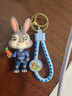 瘋狂動(dòng)物城兔子警官朱迪狐貍尼克鑰匙扣情侶鑰匙鏈車(chē)鑰匙書(shū)包掛件 瘋狂動(dòng)物城-兔子警官朱迪 曬單實(shí)拍圖