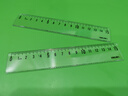 得力（deli）15cm直尺 高透耐磨 考研高考中考刻度清晰尺子 開(kāi)學(xué)文具 曬單實(shí)拍圖