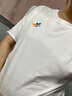 森馬（Semir）迪士尼短袖t恤女中長款寬松圓領(lǐng)上衣25夏新款涼感重磅刺繡打底衫 本白10102 L 曬單實拍圖