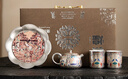 蘇氏陶瓷（SUSHI CERAMICS）敦煌鎏銀茶具套裝國家非遺傳承人陳德生作品一壺兩杯壺承中秋節禮 曬單實(shí)拍圖