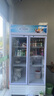 新飛（frestec）展示柜冷藏保鮮柜酒水飲料冰柜雙開門冷藏柜酒店冷藏保鮮柜超市直冷玻璃門風(fēng)冷無霜冰箱立式冷柜 小雙門藍白588L【直冷省電】【7檔調(diào)溫】 曬單實拍圖