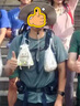 迪卡儂漁夫帽登山防曬夏季戶外徒步遮陽帽防紫外線男女灰L-2022178 曬單實拍圖