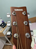 雅馬哈（YAMAHA）FS400SMB 原聲款云杉木初學(xué)者入門民謠圓角吉他 40英寸煙熏黑啞光 曬單實拍圖