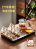 TEAHUE整套茶具玻璃泡茶壺套裝帶茶盤高檔茶水分離辦公喝茶家用功夫茶具 曬單實(shí)拍圖