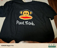 大嘴猴（paul frank）黑色純棉休閑t恤男士2025夏季潮流薄款冰絲運動短袖潮牌圓領簡約 B款復古黑色 【官方正品】 3XL 曬單實拍圖