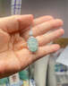 唐小福金枝玉葉翡翠玉吊墜銀項鏈女s925銀鉆鎖骨鏈送女友媽媽生日禮物 樹葉吊墜+s925純銀項鏈 附證書 曬單實拍圖