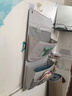 靜閑居宿舍墻上置物袋掛式兩層衣柜化妝品收納包掛墻床邊床上掛袋置物架 布藝掛袋-灰色2層 【配掛鉤*2】 曬單實(shí)拍圖