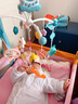 卡布豆寶寶音樂床鈴嬰兒新生床頭旋轉(zhuǎn)搖鈴懸掛安撫推車玩具掛件吊掛 【遙控-定時】夜燈款粉(電池款) 曬單實拍圖
