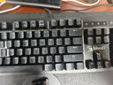 雙飛燕（A4TECH）B975P 機(jī)械鍵盤有線電腦辦公高端電競(jìng)游戲鍵盤 血手幽靈三代光軸 帶手托 PBT鍵帽 布丁黑 曬單實(shí)拍圖