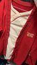 漢宮優(yōu)品周歲禮服男寶寶抓周衣服男童春秋新中式漢服秋裝兒童紅色衛衣套裝 嫣紅 130 曬單實(shí)拍圖