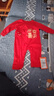 貝瑞加（Babyprints）寶寶拜年服純棉紅色連體衣嬰兒百天衣服長(cháng)袖四季爬服護肚 喜樂(lè )66 曬單實(shí)拍圖