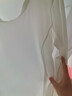 都市麗人【100%棉】t恤女長(cháng)袖正肩純棉上衣顯瘦內搭圓領(lǐng)打底衫女 白色 M 曬單實(shí)拍圖