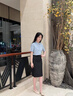 薩拉維夫 SLLAVIF西裝裙半身裙女黑色直筒長(cháng)款正裝裙教資公務(wù)員面試職業(yè)套裝工裝裙 藏青色長(cháng)裙 -四季 XS 曬單實(shí)拍圖